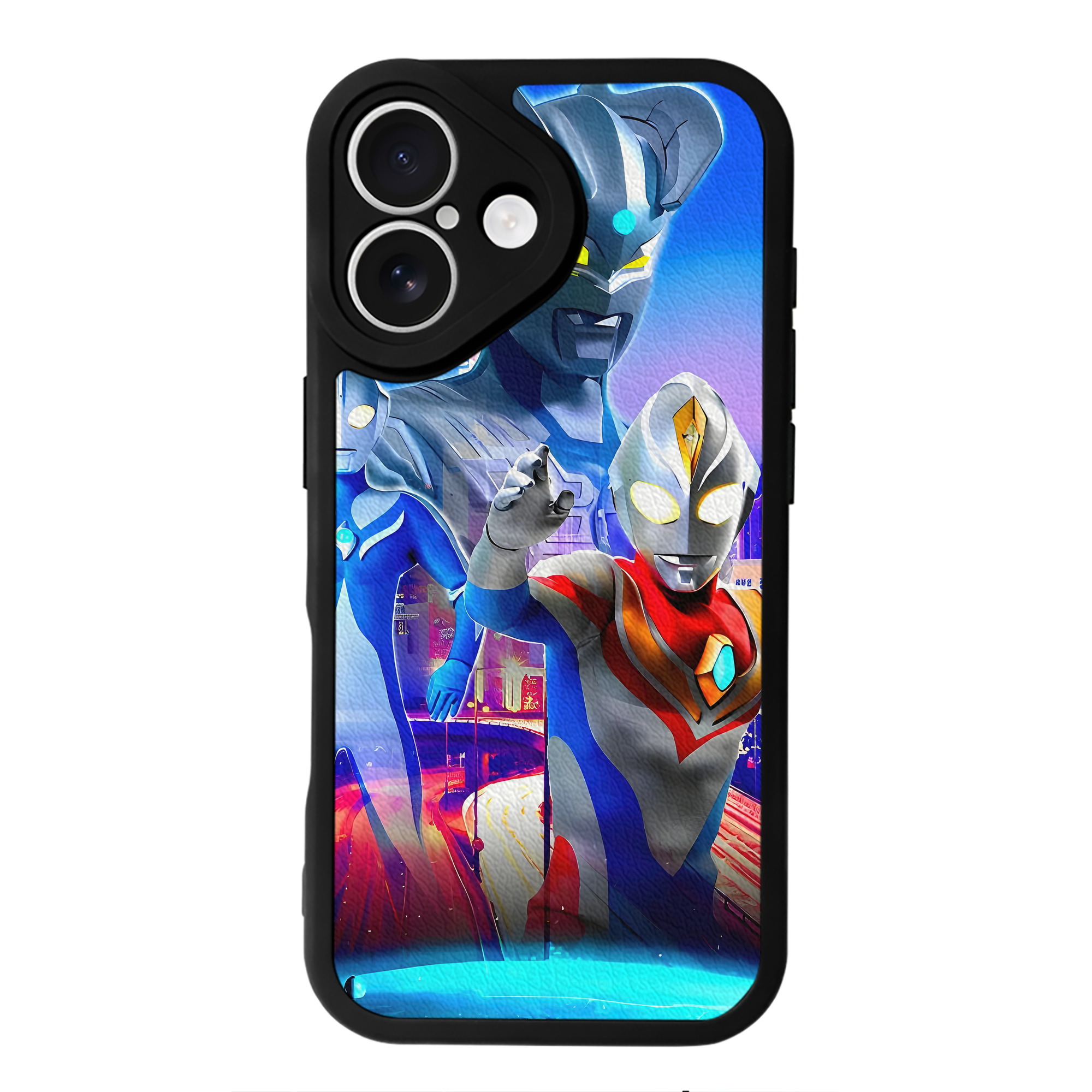 （画像用） ウルトラマン Ultraman 【iPhone 16シリーズ対応】シリコンスマホケース（レザー調） 材質：シリコン